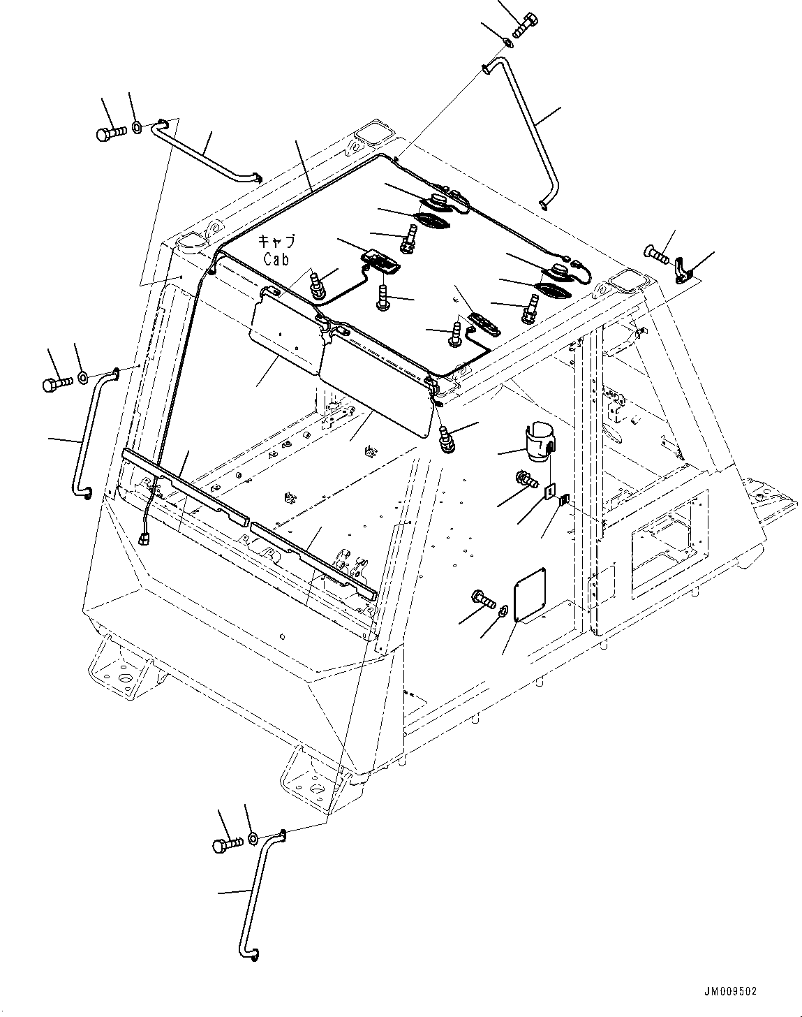 Dump Trucks Komatsu / HD1500-8 S/N 81001-UP(0001174C) / Cab, Accessory (#81028-)(K003015 : K0200-009015)