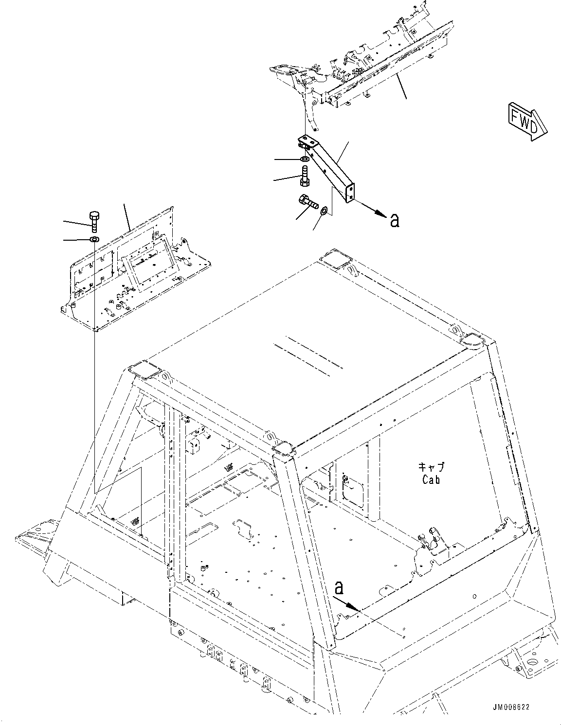 Dump Trucks Komatsu / HD1500-8 S/N 81001-UP(0001174C) / Cab, Dashboard Mounting (#81001-)(K002017 : K0200-008017)