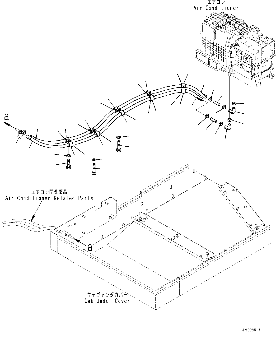 Dump Trucks Komatsu / HD1500-8 S/N 81001-UP(0001174C) / Cab, Heater Hose (#81001-)(K002041 : K0200-008041)