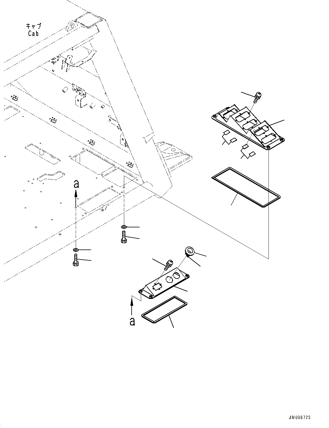 Dump Trucks Komatsu / HD1500-8 S/N 81001-UP(0001174C) / Cab, Connector Plug (#81001-)(K002059 : K0200-008059)