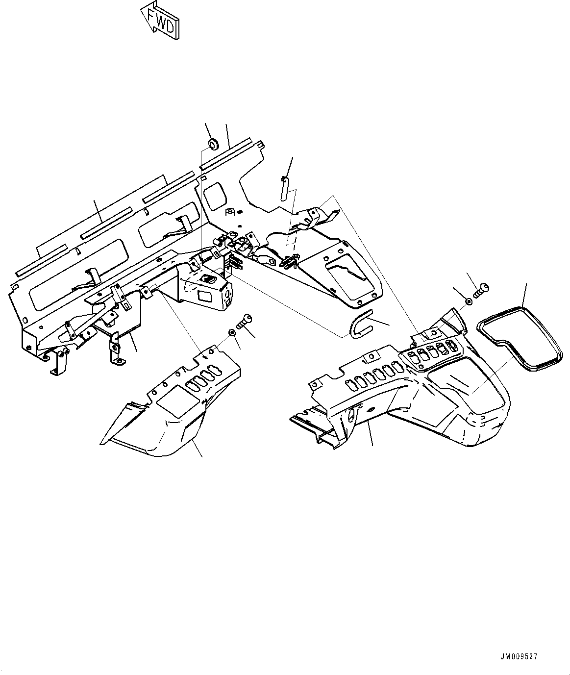 Dump Trucks Komatsu / HD1500-8 S/N 81001-UP(0001174C) / Cab, Dashboard (#81001-)(K002061 : K0200-008061)