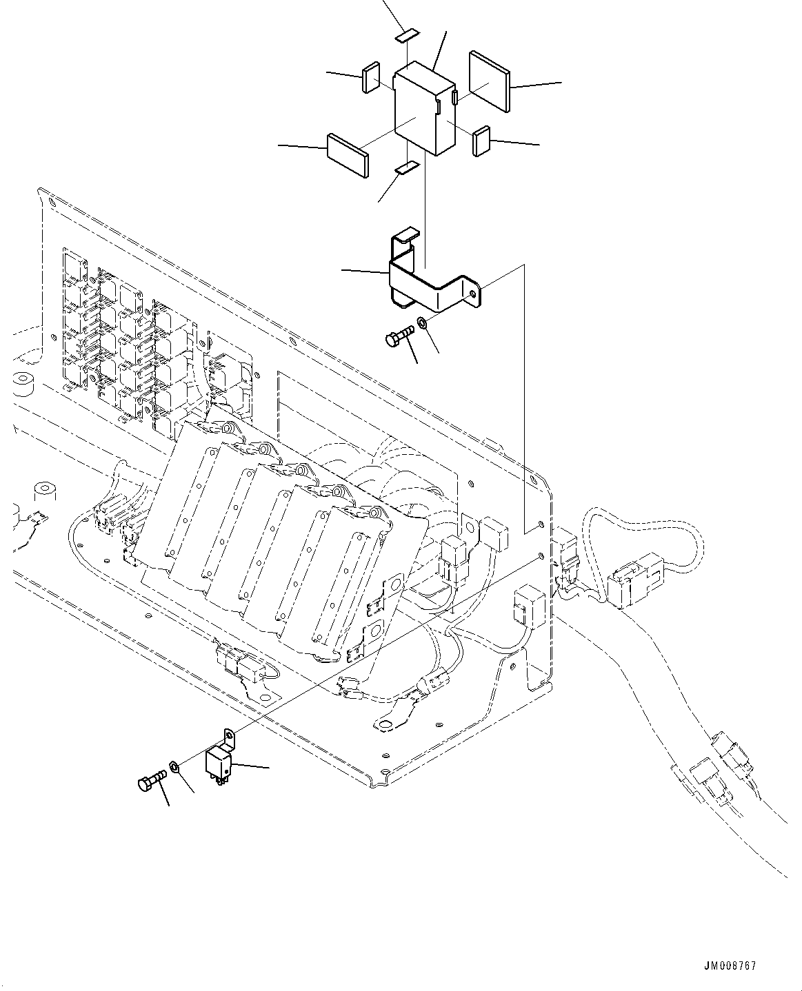 Dump Trucks Komatsu / HD1500-8 S/N 81001-UP(0001174C) / Cab, Relay (#81028-)(K003071 : K0200-009071)