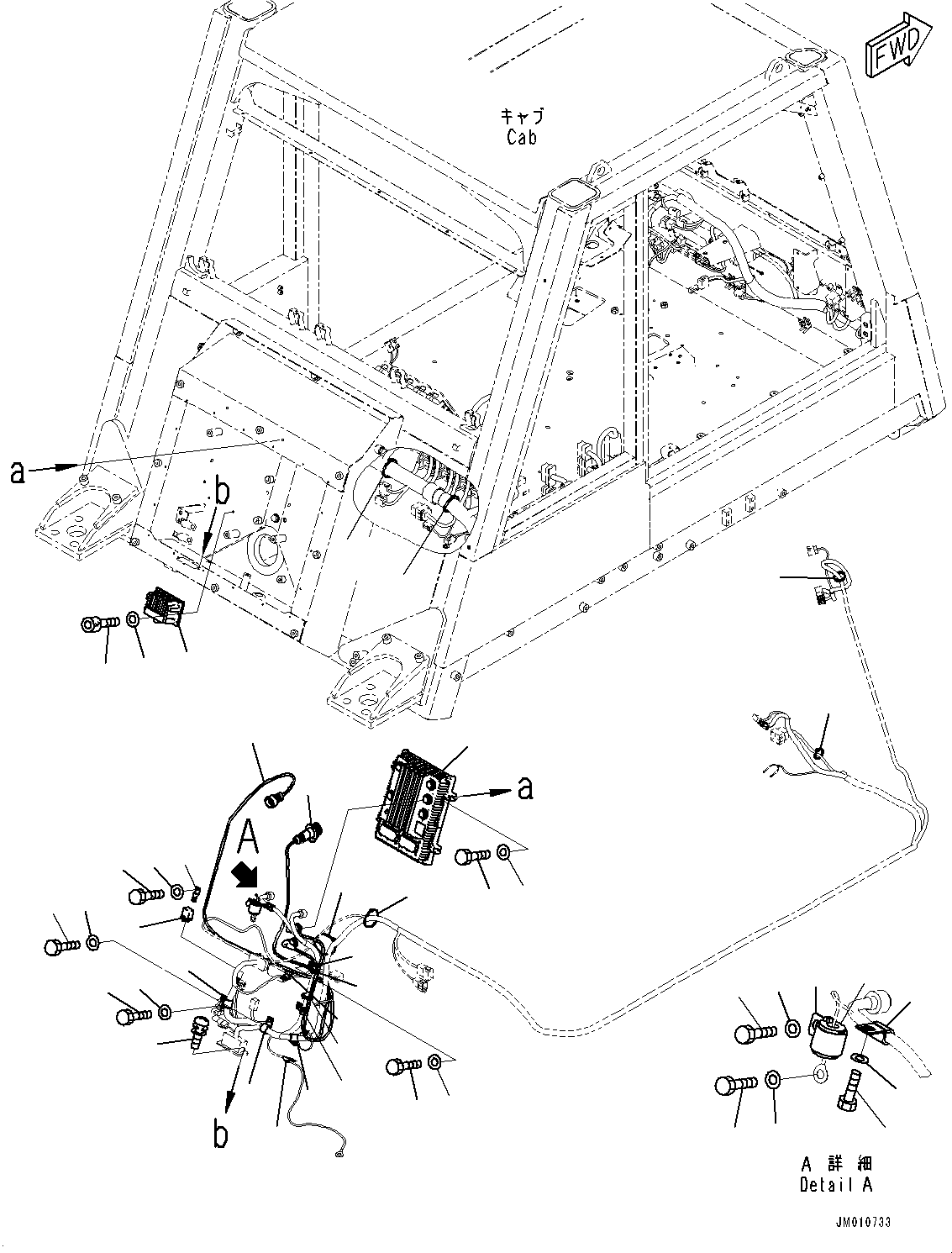 Dump Trucks Komatsu / HD1500-8 S/N 81001-UP(0001174C) / Cab, KomVision Controller (#81001-)(K002078 : K0200-008078)