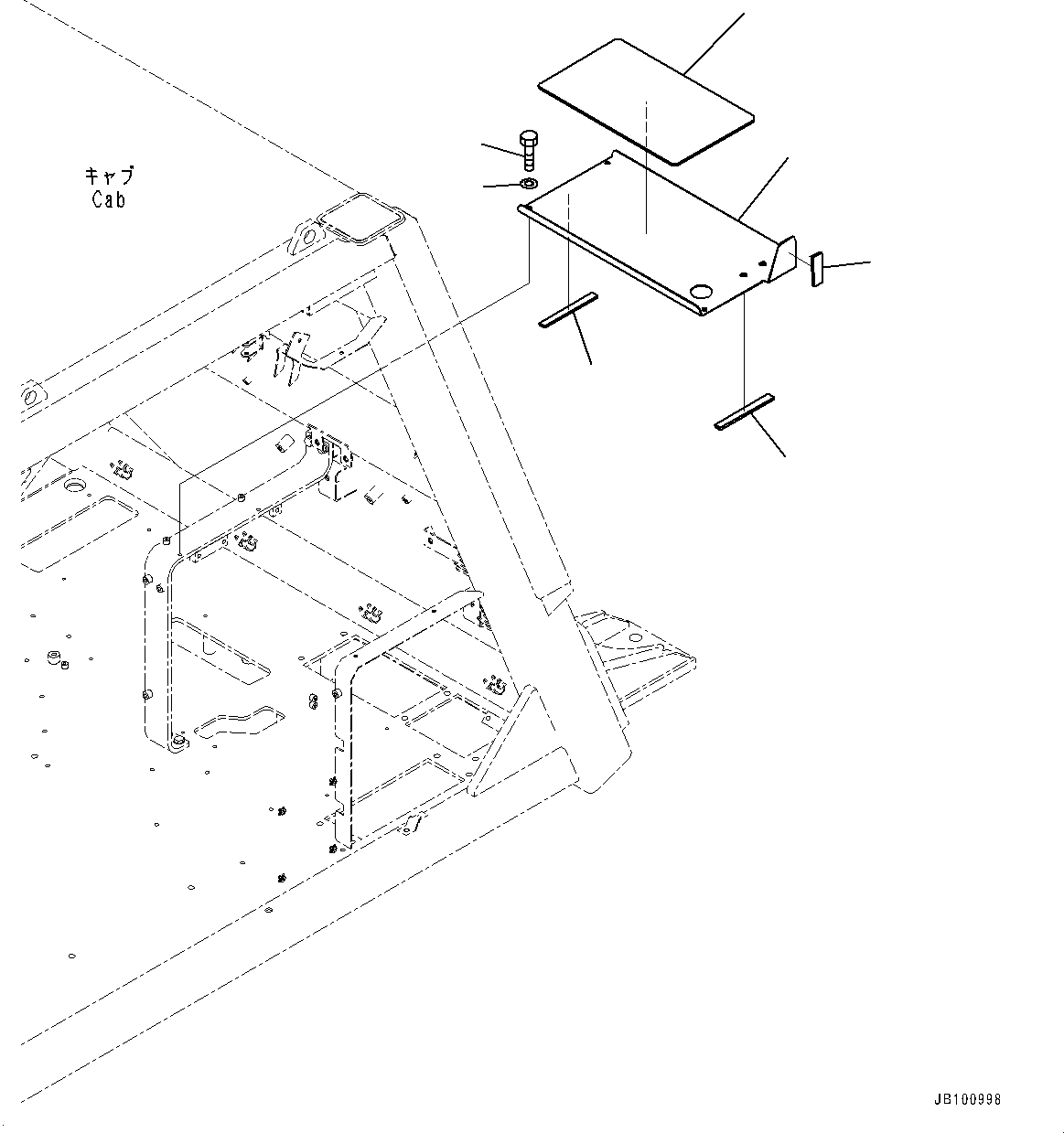 Dump Trucks Komatsu / HD1500-8 S/N 81001-UP(0001174C) / Cab, Tray (#81028-)(K003053 : K0200-009053)