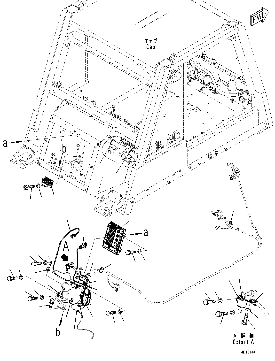 Dump Trucks Komatsu / HD1500-8 S/N 81001-UP(0001174C) / Cab, KomVision Controller (#81028-)(K003078 : K0200-009078)