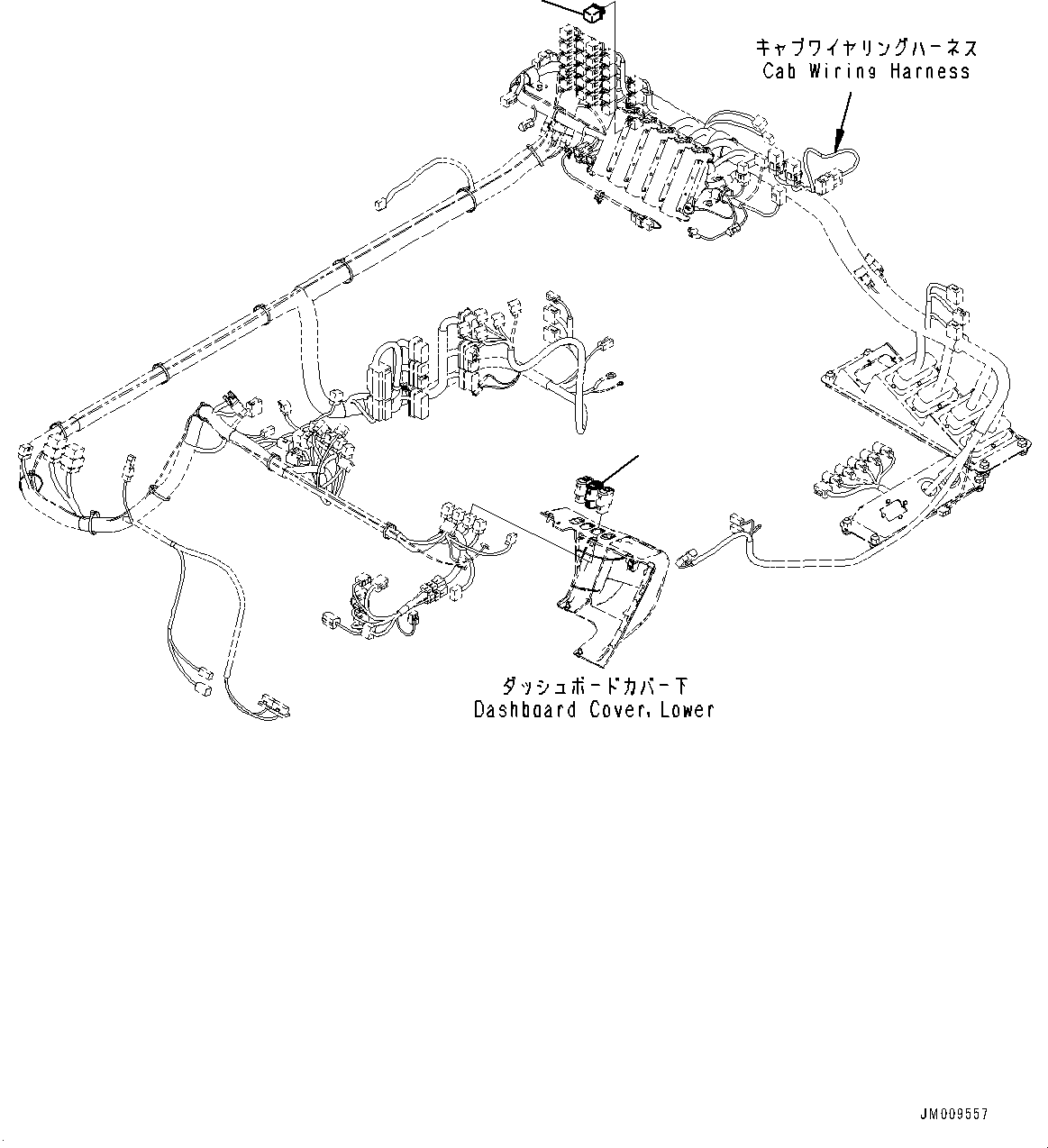 Dump Trucks Komatsu / HD1500-8 S/N 81001-UP(0001174C) / Cab Option Switch, Ladder Lamp (#81028-)(K006002 : K0201-004002)