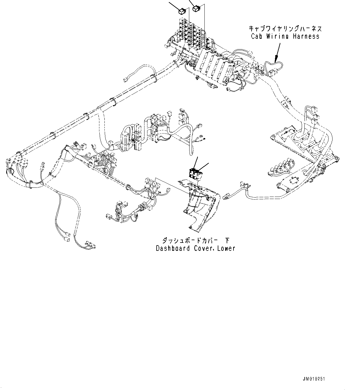 Dump Trucks Komatsu / HD1500-8 S/N 81001-UP(0001174C) / Cab Option Switch, Ladder Lamp (With Fog Lamp) (#81001-)(K005002 : K0201-002002)