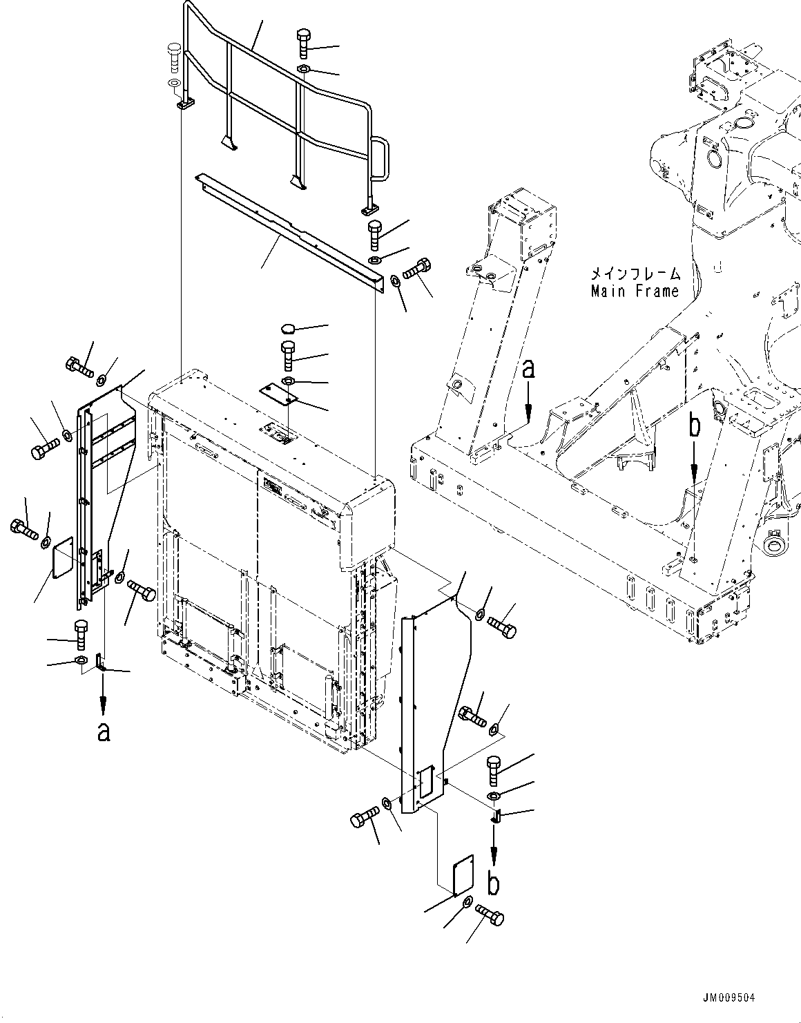 Dump Trucks Komatsu / HD1500-8 S/N 81001-UP(0001174C) / Radiator Guard, Guard (#81001-)(M002001 : M3110-002001)