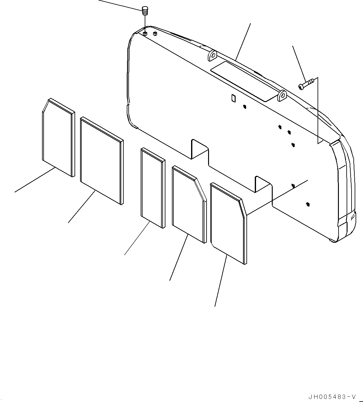 Excavators Komatsu / PC360LC-11 S/N 90001-UP(0001190C) / Counterweight (#90001-)(M012001 : M1510-001001)