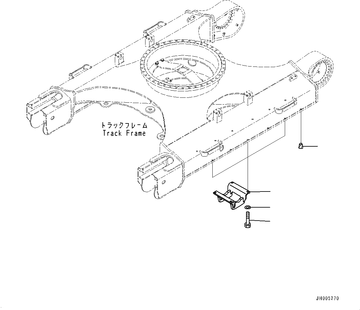 Excavators Komatsu / PC360LC-11 S/N 90001-UP(0001190C) / Track Roller Guard (#90001-)(R011001 : R1200-001001)