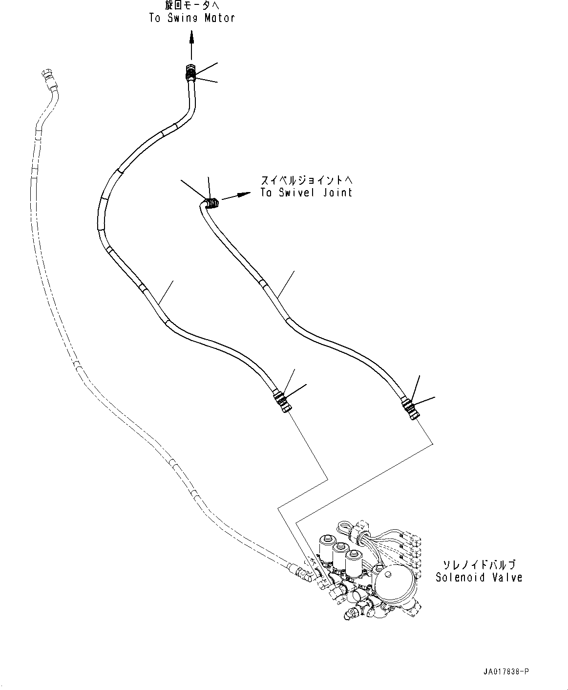 Komatsu parts book diagram for PC78USI-10 S/N 33279-40999: PPC ”ZЉЗ, ђщ‰с”ZЉЗ(#33279-)
