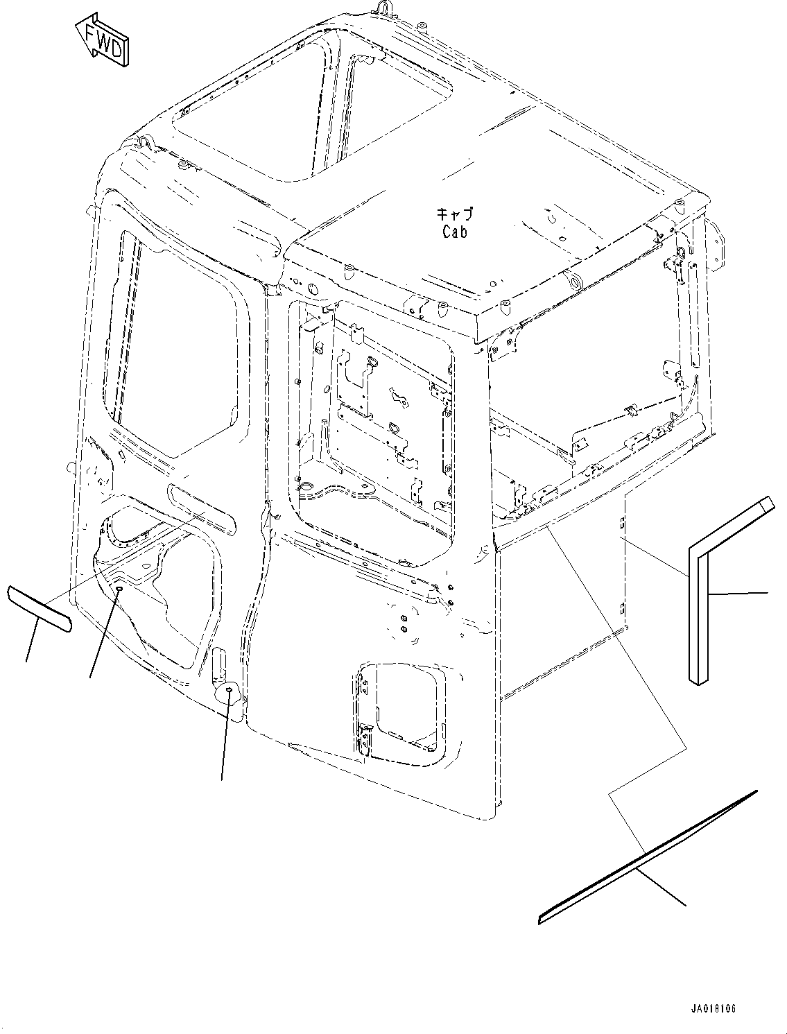 Komatsu parts book diagram for PC78USI-10 S/N 33279-40999: ? ?МЮ, KOMATSU П ?ё(#33279-)