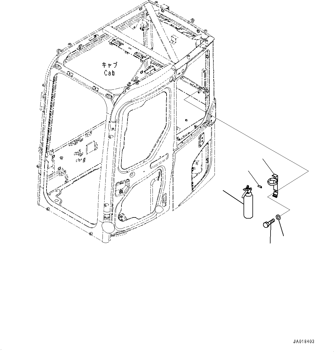 Komatsu parts book diagram for PC78USI-10 S/N 33279-40999: ЏБ‰ОЉн, (#33279-)