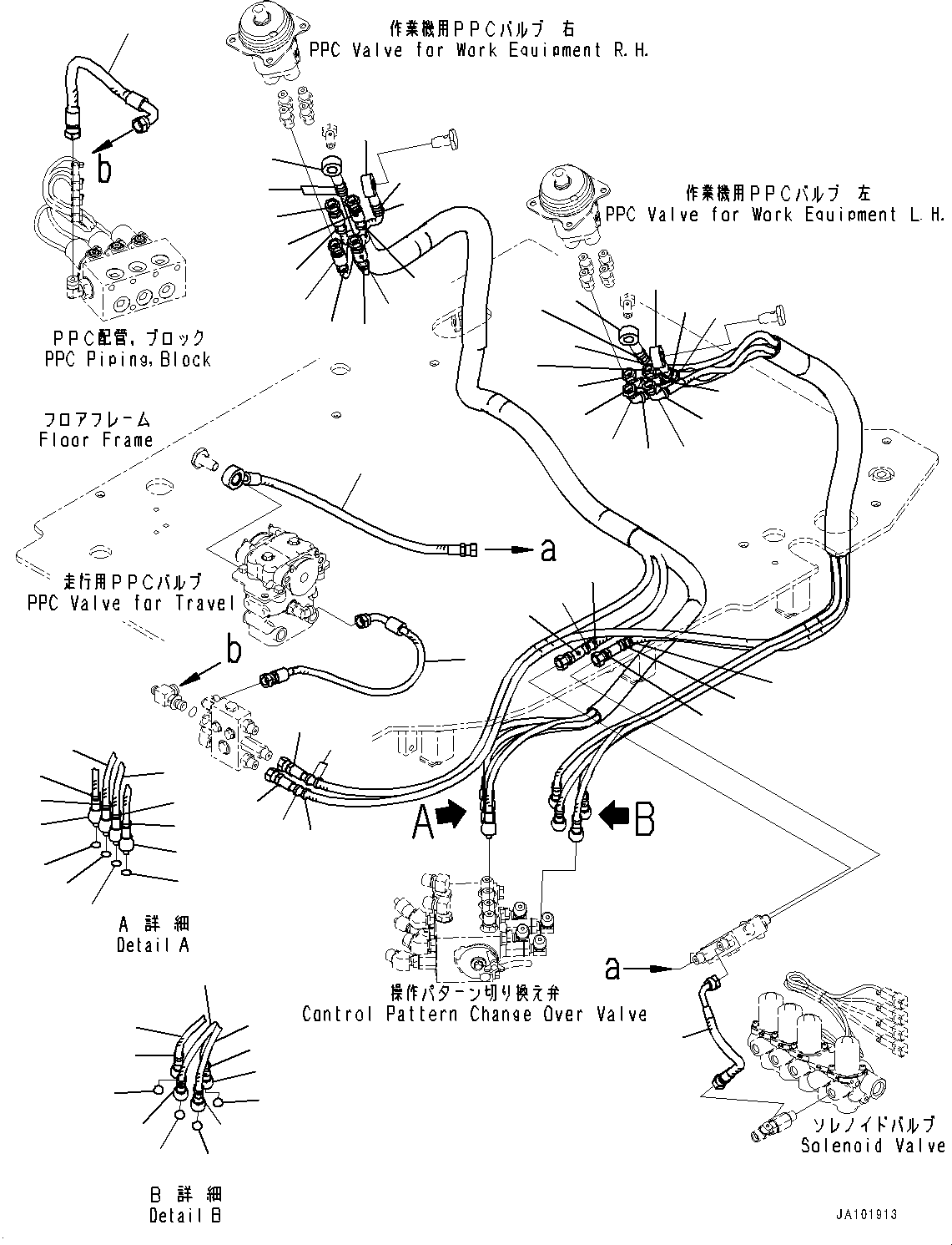 Komatsu parts book diagram for PC78USI-10 S/N 33279-40999: МЫ ? МЪ ?С, PPCКЮЩМЮ”ZЉЗ(#33279-)