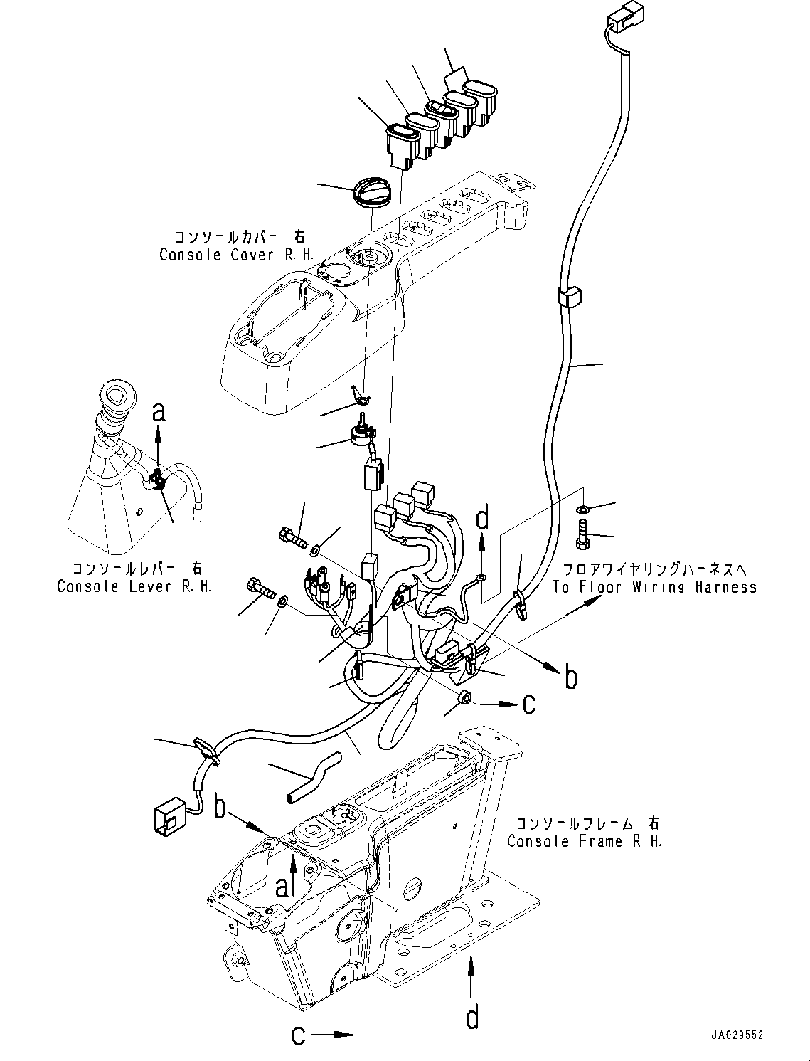 Komatsu parts book diagram for PC78USI-10 S/N 33279-40999: МЫ ? МЪ ?С, МЫ ?, ЅІЇБ(#33279-34629)