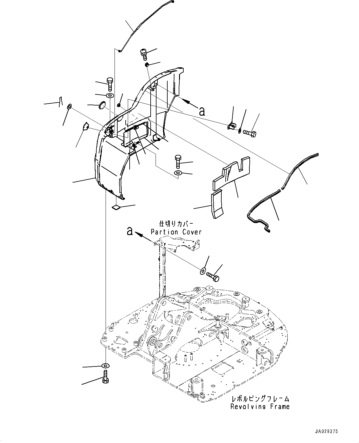 Komatsu parts book diagram for PC78USI-10 S/N 33279-40999: ‰E  ?КЮ ?, (#33279-)