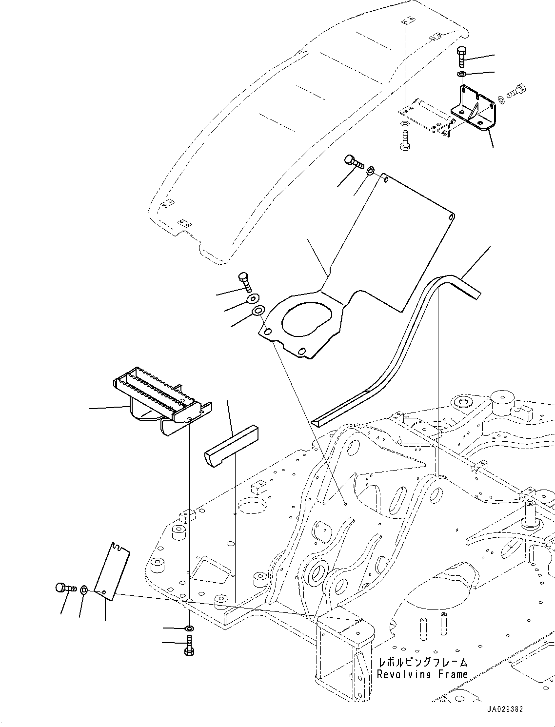 Komatsu parts book diagram for PC78USI-10 S/N 33279-40999: МЫЭД  ?КЮ ?, ЅГЇМЯҐ ?КЮ ?(#33043-)