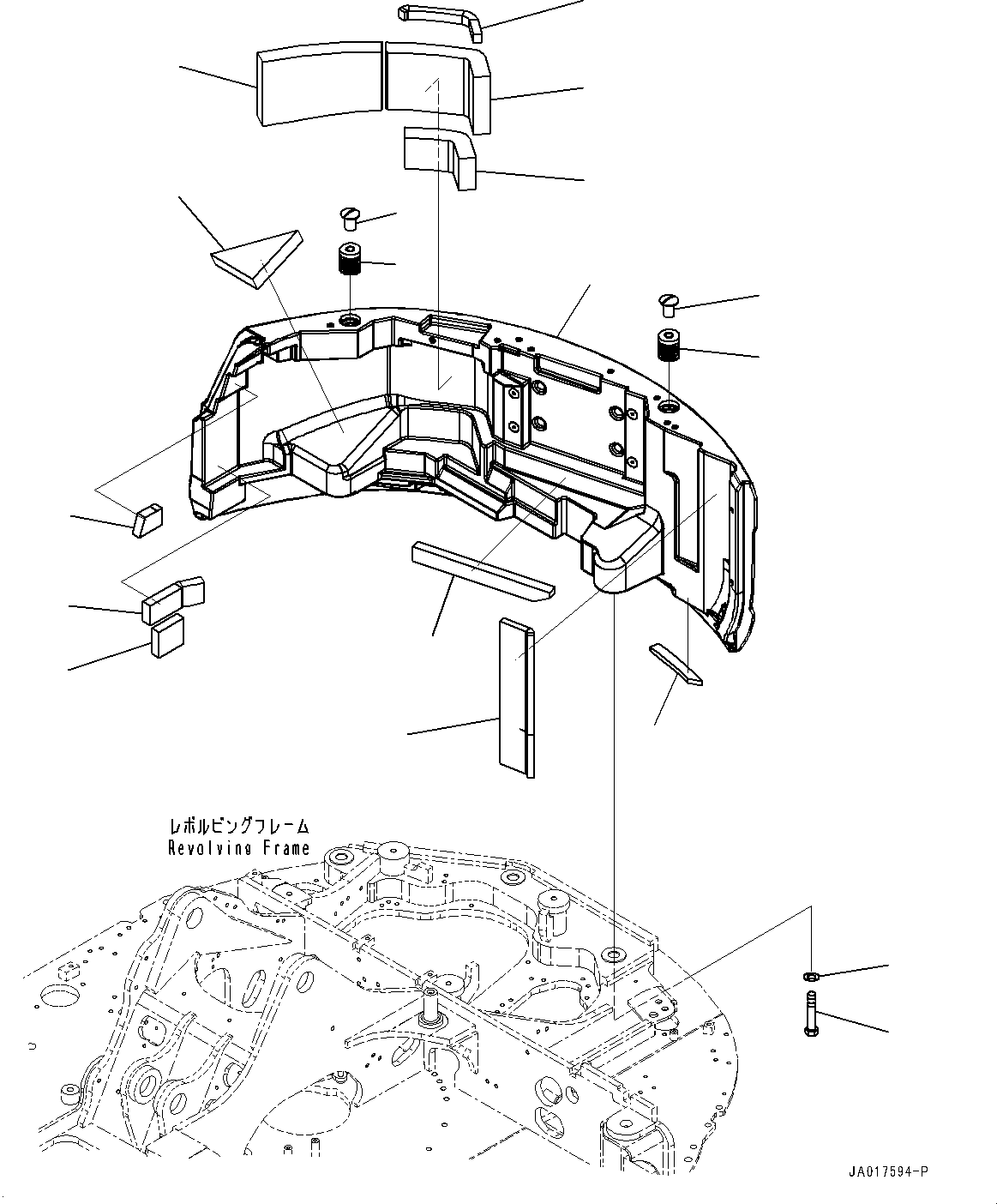 Komatsu parts book diagram for PC78USI-10 S/N 33279-40999: ?іЭАіґІД, (НЛЮ ? ?іЭАіґІД, 805KG •T)(#33279-)