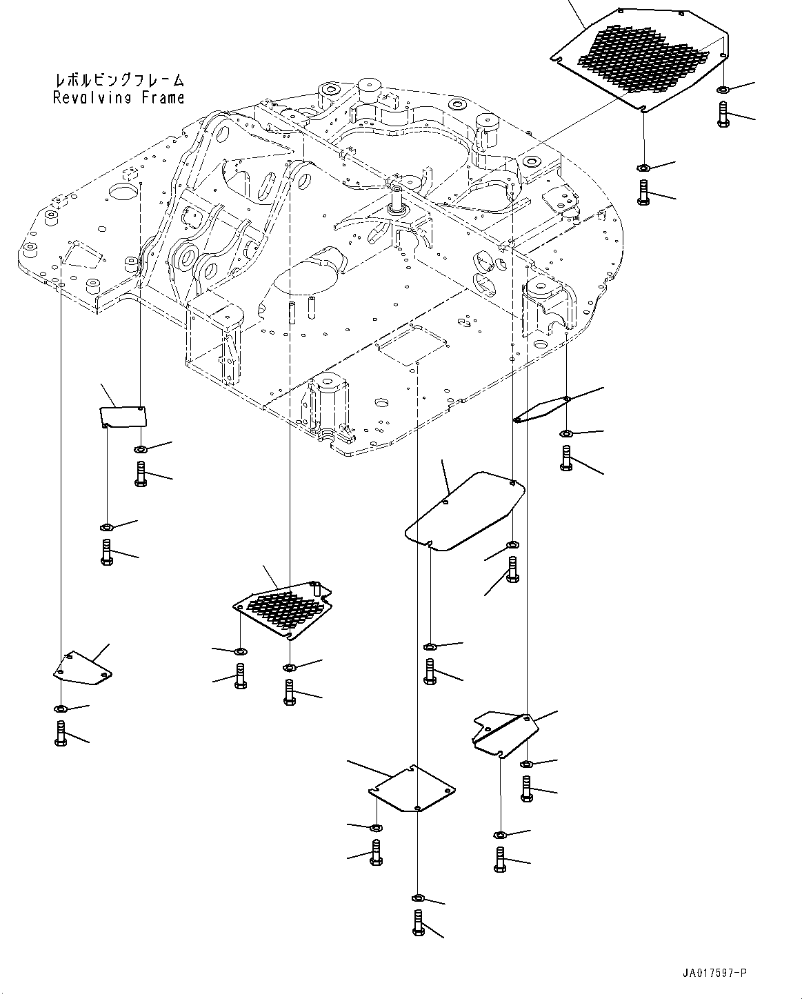 Komatsu parts book diagram for PC78USI-10 S/N 33279-40999: ?ЭАЮ  ?КЮ ?, (1/2)(#33279-)