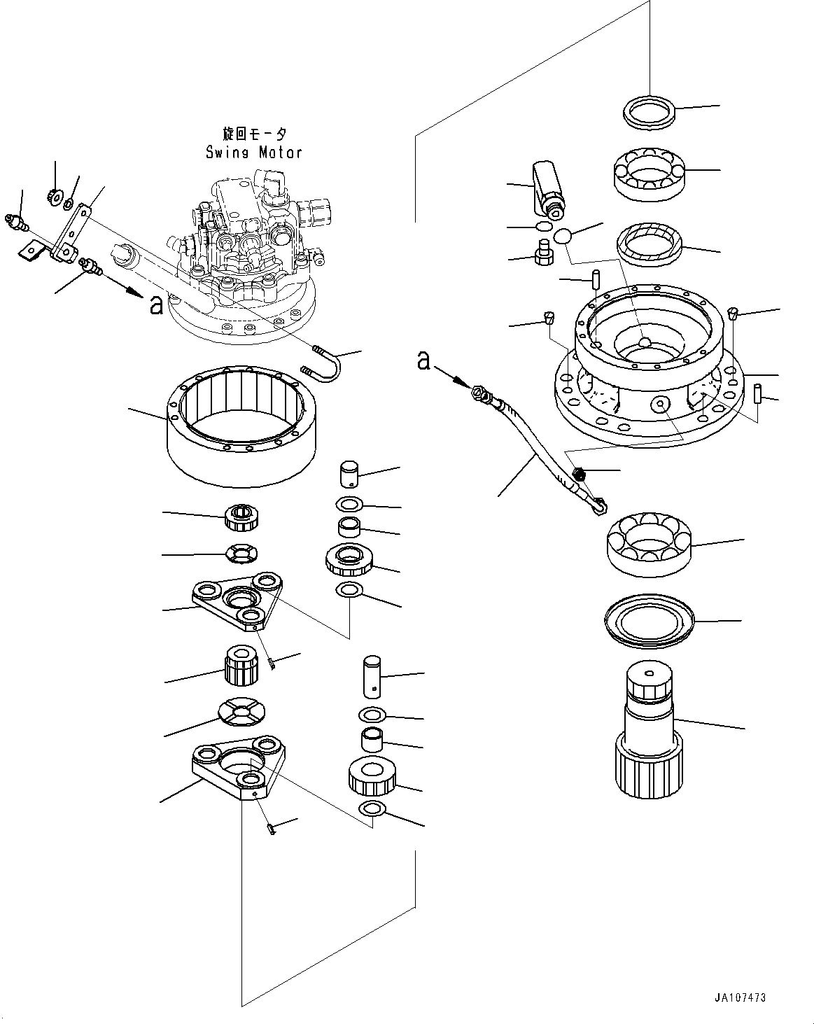 Komatsu parts book diagram for PC78USI-10 S/N 33279-40999: ЅІЭёЮ ПјЕШЃEУ ?А, Ќ\ђ ?•”•I (1/4)(#33279-)