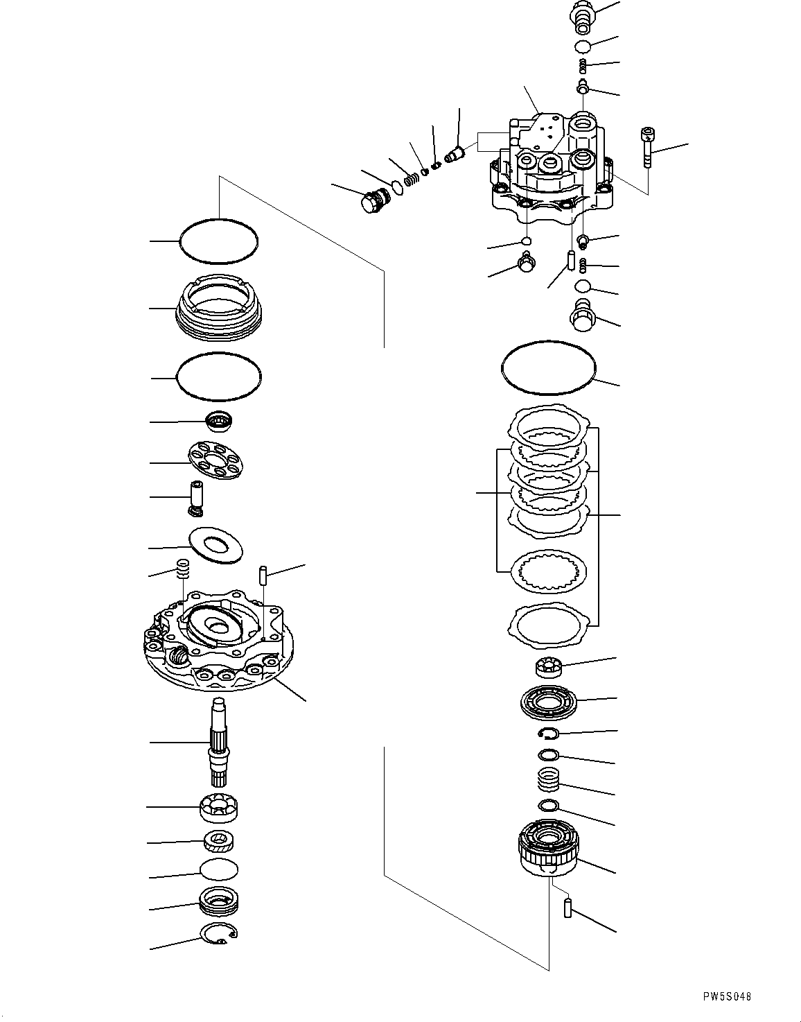 Komatsu parts book diagram for PC78USI-10 S/N 33279-40999: ЅІЭёЮ ПјЕШЃEУ ?А, Ќ\ђ ?•”•I (2/4)(#33279-)