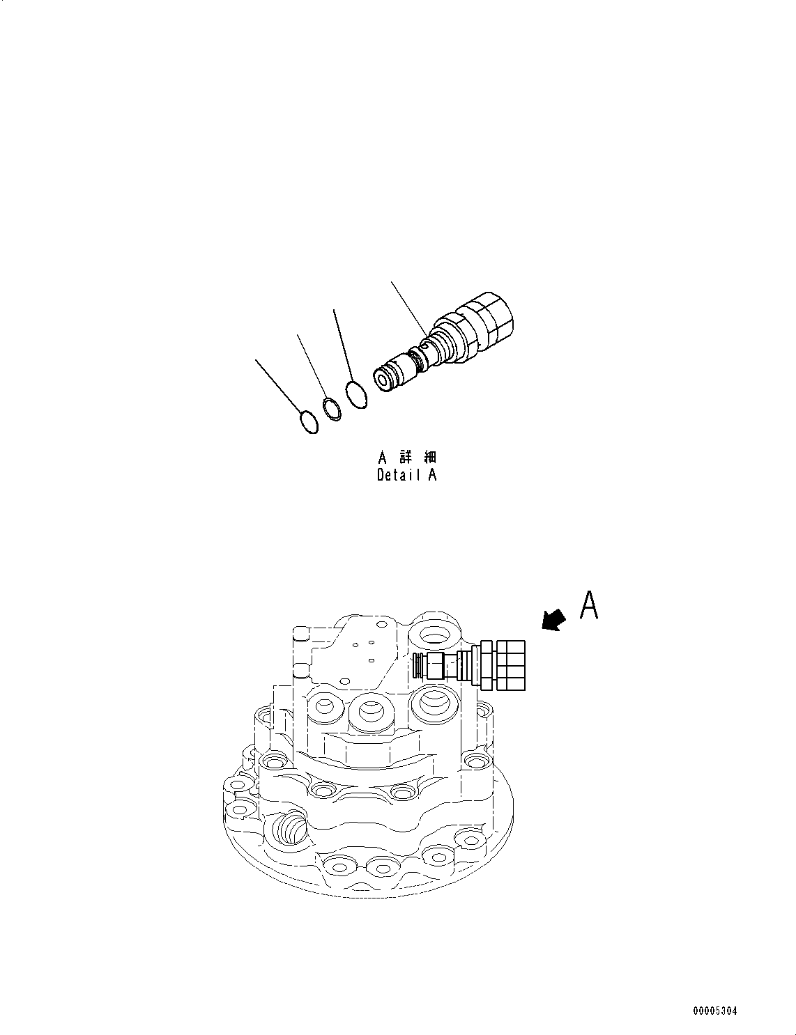 Komatsu parts book diagram for PC78USI-10 S/N 33279-40999: ЅІЭёЮ ПјЕШЃEУ ?А, Ќ\ђ ?•”•I (3/4)(#33279-)