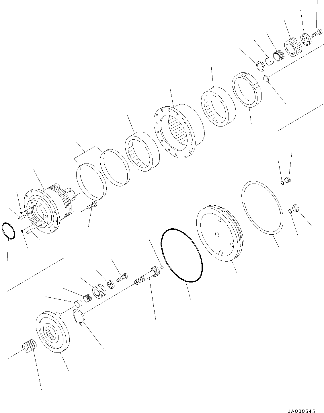 Komatsu parts book diagram for PC78USI-10 S/N 33279-40999: ‘–ЌSУ ?АҐМ ?ІЕЩ ДЮЧІМЮ, ‘–ЌS У ?А Ќ\ђ ?•”•I (1/3)(#33279-35917)