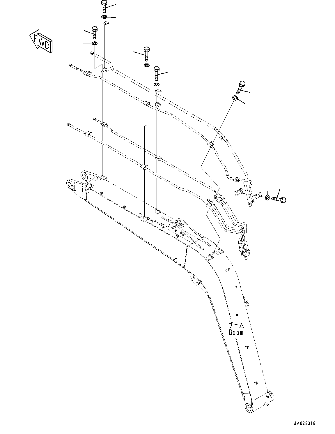 Komatsu parts book diagram for PC78USI-10 S/N 33279-40999: МЮ ?С, ОЮЩД(#33279-)