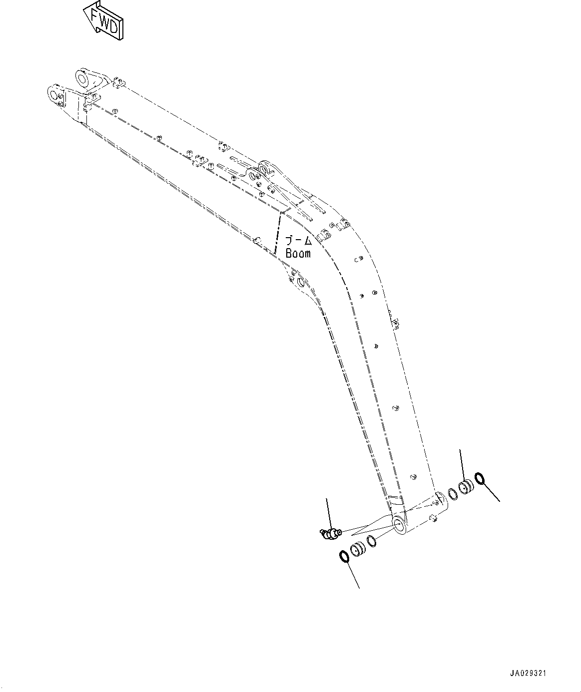 Komatsu parts book diagram for PC78USI-10 S/N 33279-40999: МЮ ?С, ЉЦ?A•”•I(#33279-)