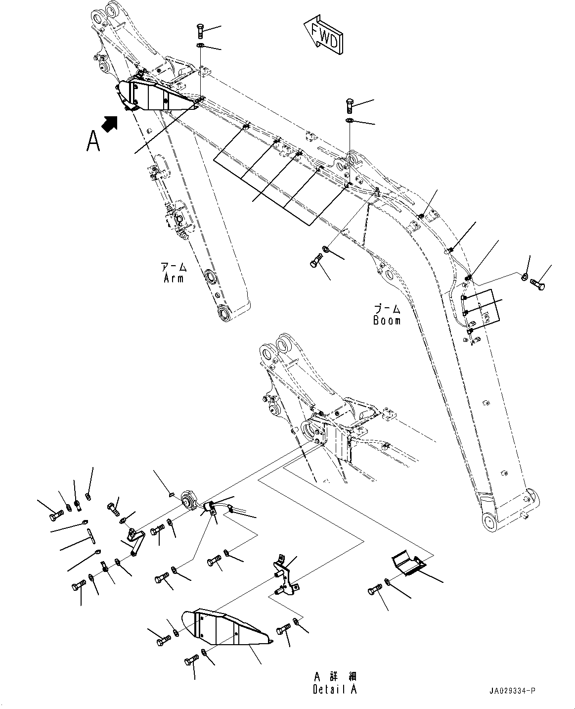 Komatsu parts book diagram for PC78USI-10 S/N 33279-40999: МЮ ?С, МЮЧ№ЇДҐ ?КЮ ?(#33043-)