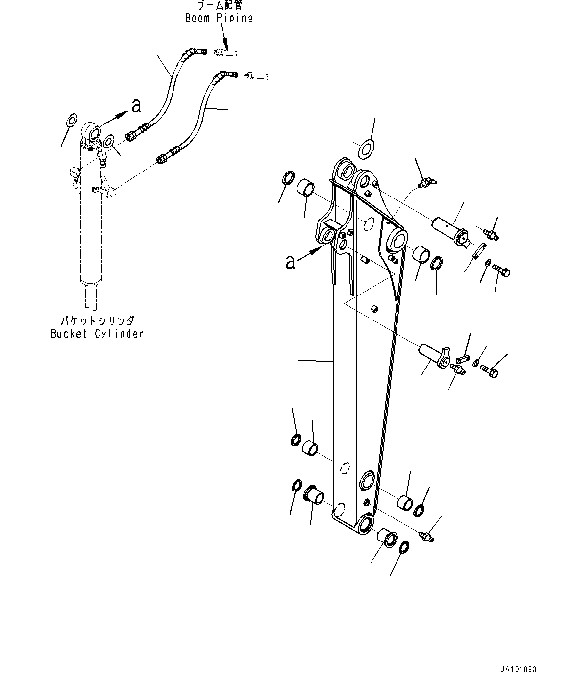 Komatsu parts book diagram for PC78USI-10 S/N 33279-40999: ? ?С,  ? ?СҐЛЯЭ ( ? ?С ёЪ ?Э •T)(#33043-)