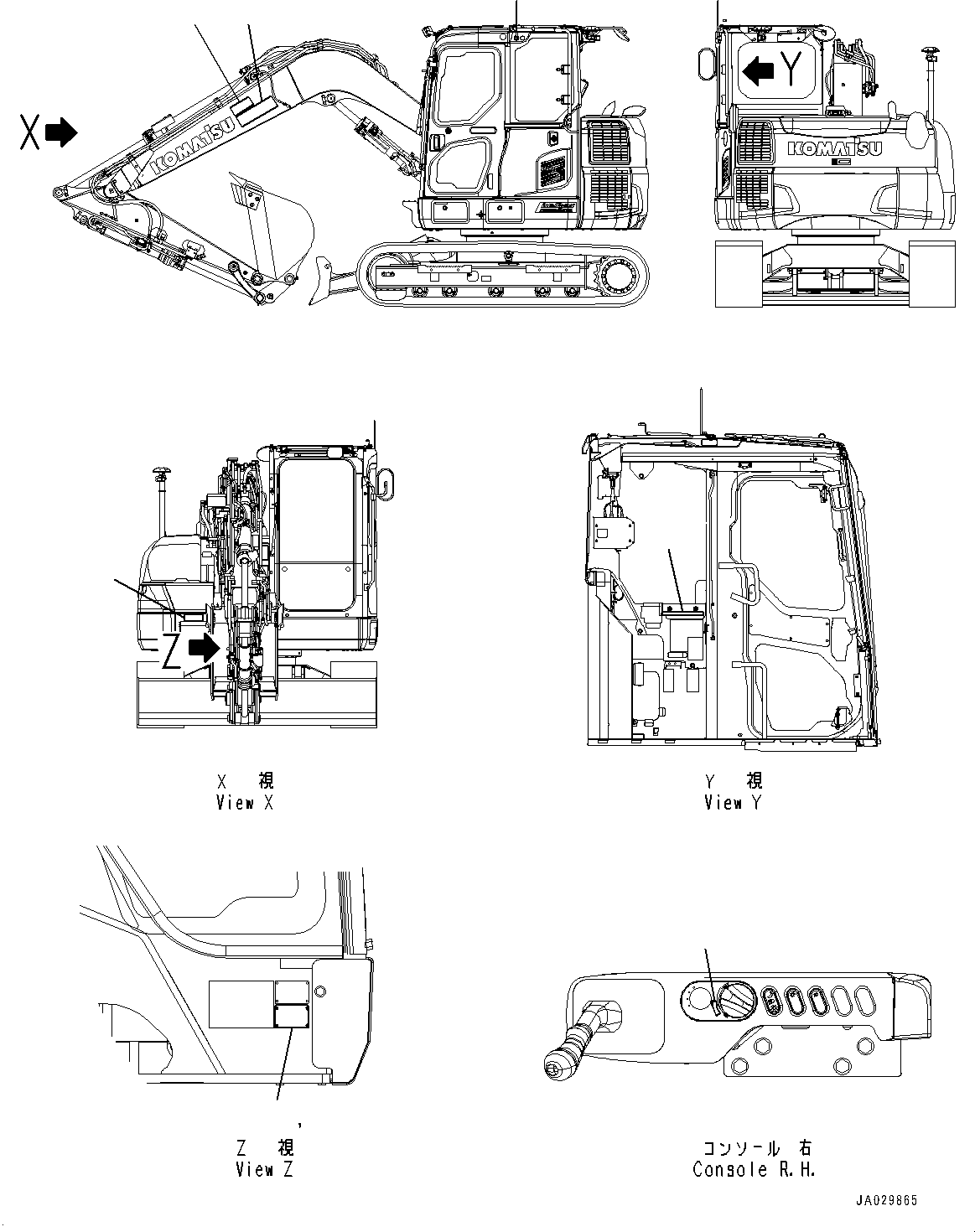 Komatsu parts book diagram for PC78USI-10 S/N 33279-40999: ? ?С ёЪ ?Э ХЖЇД, ГЮ ? ?Щ(#33279-)