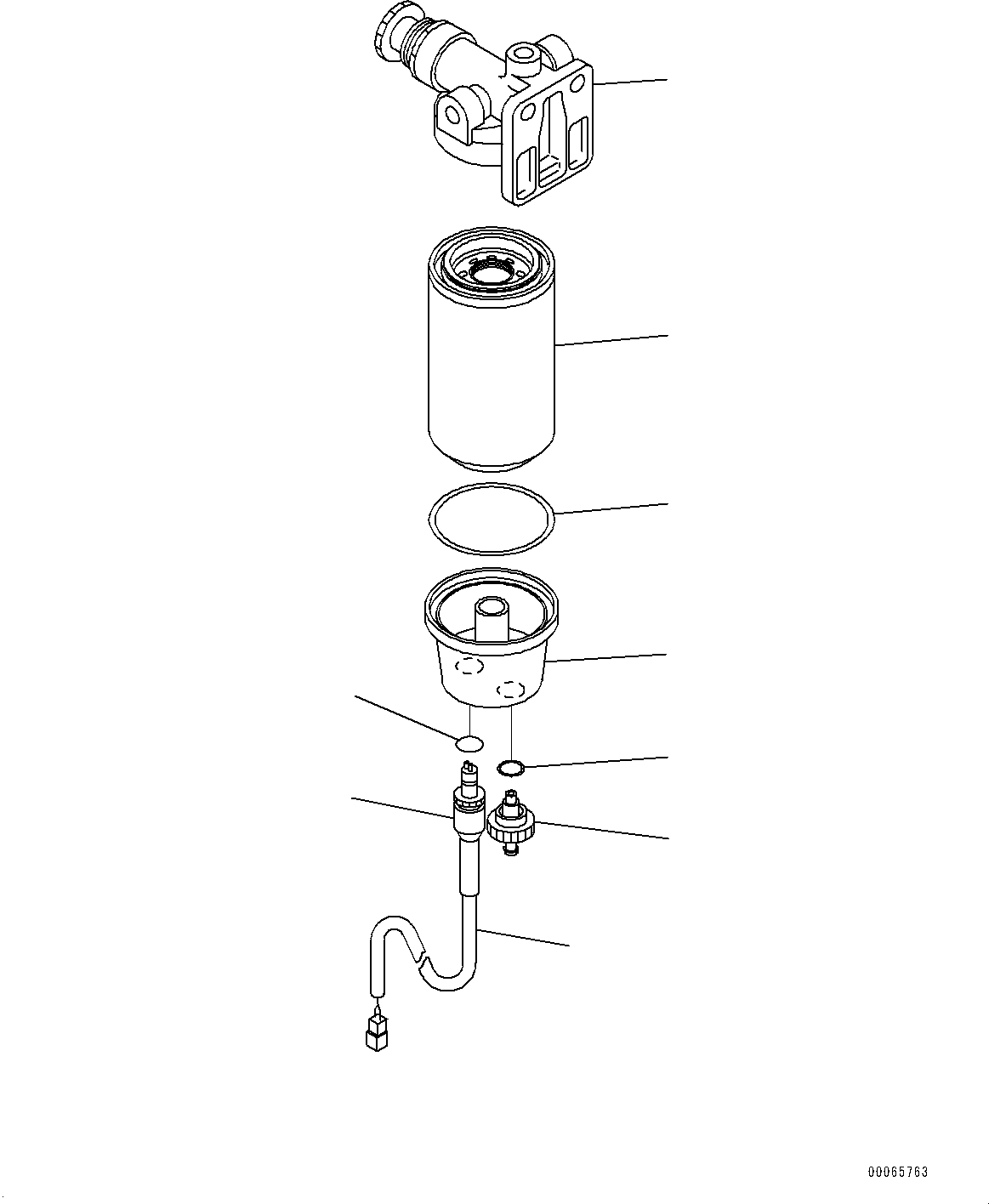 Excavators Komatsu / PC240LC-11 S/N 95001-UP (For KAL)(0001211C) / Fuel Piping, Inner Parts, Fuel Prefilter (#95001-)(D002003 : D0200-001003)