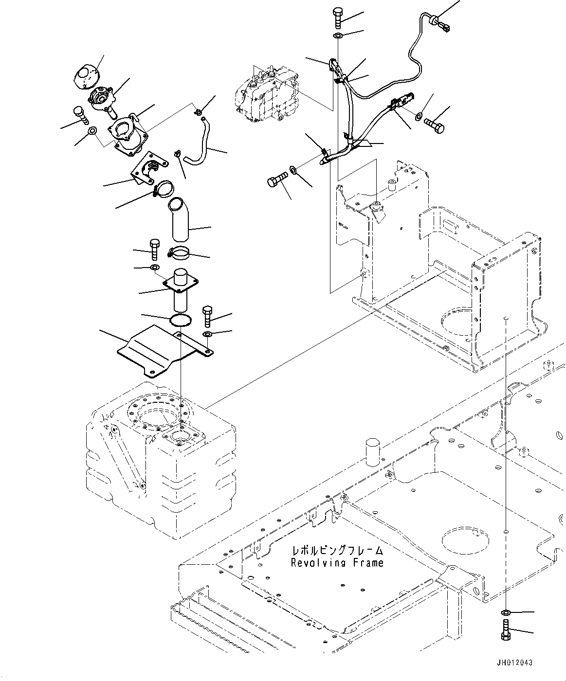 Excavators Komatsu / PC240LC-11 S/N 95001-UP (For KAL)(0001211C) / DEF Tank, Suction Tube (#95001-)(D003006 : D0500-001004)