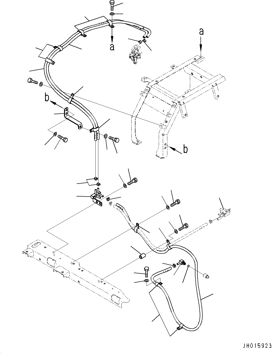 Excavators Komatsu / PC240LC-11 S/N 95001-UP (For KAL)(0001211C) / DEF Piping, Dosing Module Coolant Hose (#95001-)(D004001 : D0510-001001)