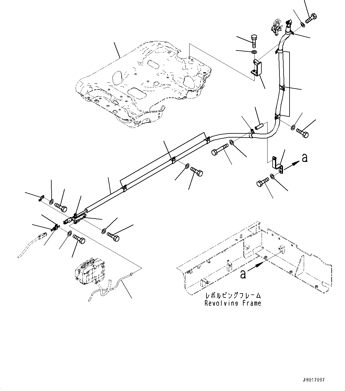Excavators Komatsu / PC240LC-11 S/N 95001-UP (For KAL)(0001211C) / DEF Piping, DEF Pressure Hose (#95001-)(D004003 : D0510-001003)