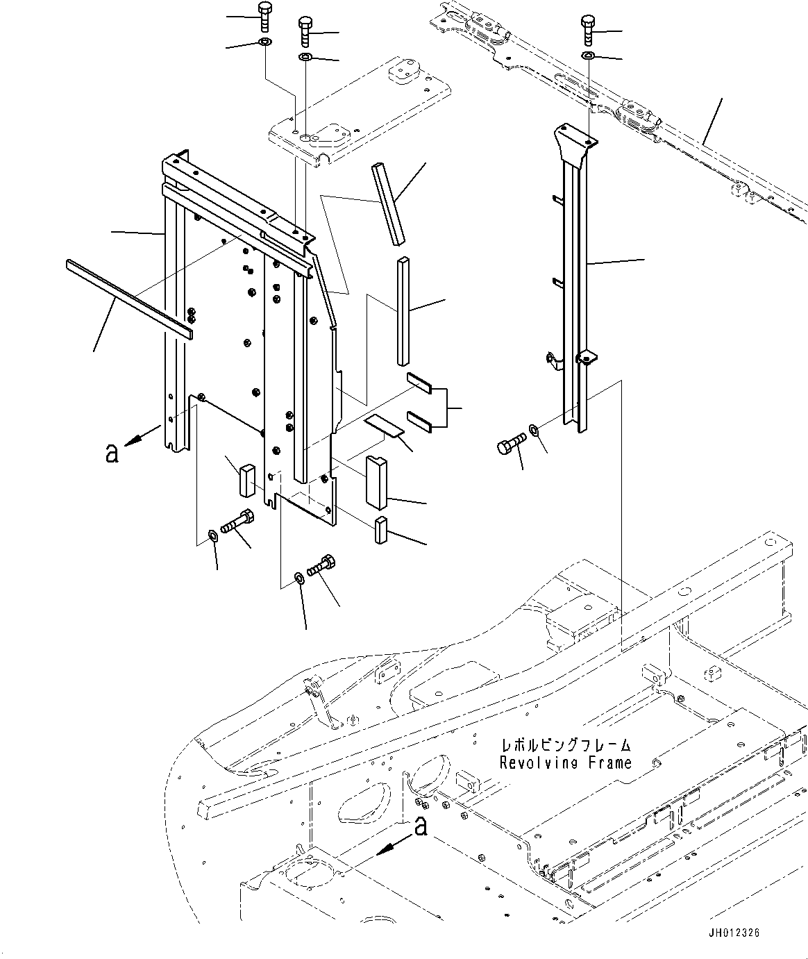 Excavators Komatsu / PC240LC-11 S/N 95001-UP (For KAL)(0001211C) / Frame (#95001-95098)(M003001 : M1120-002001)