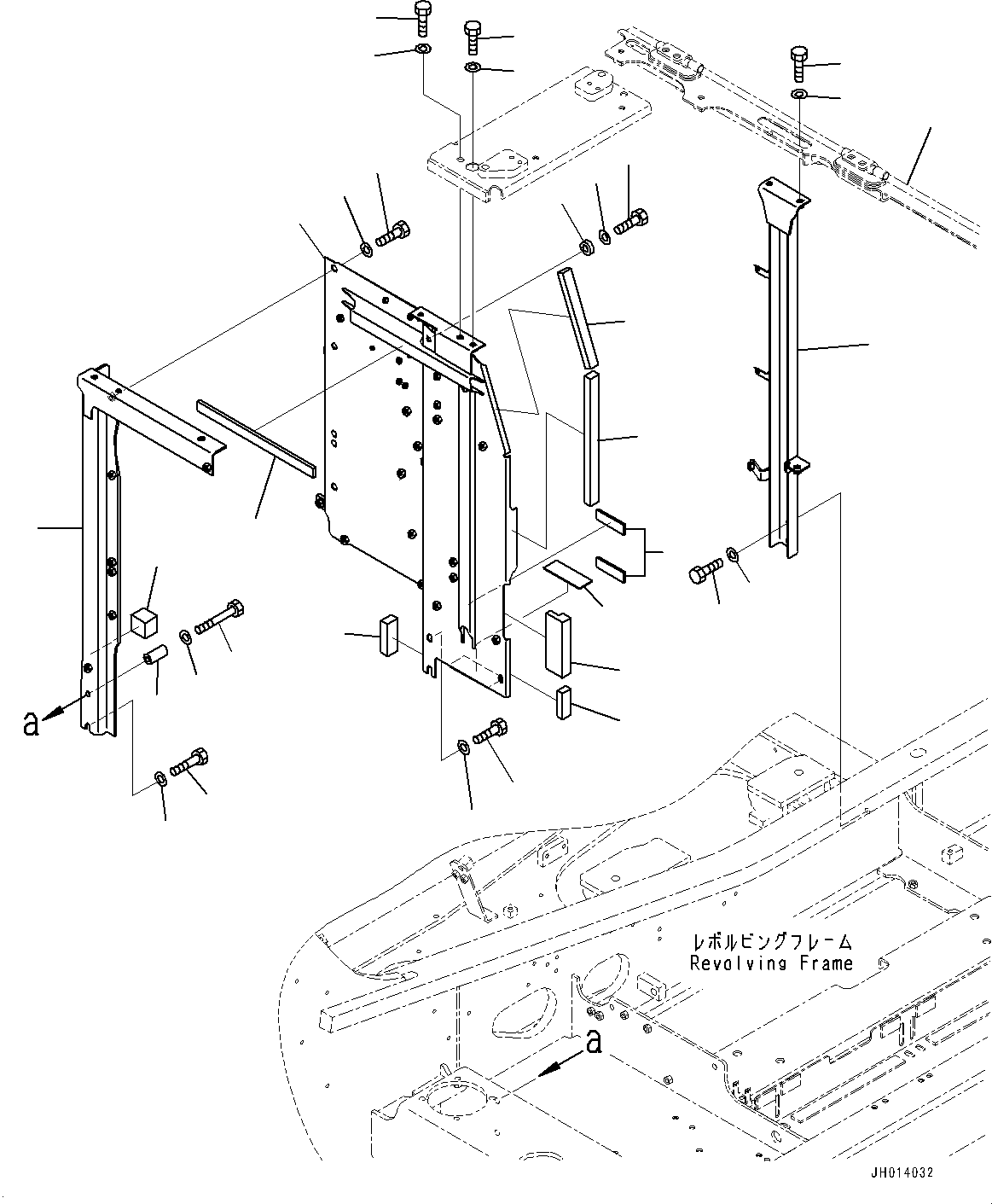 Excavators Komatsu / PC240LC-11 S/N 95001-UP (For KAL)(0001211C) / Frame (#95099-)(M004001 : M1120-003001)