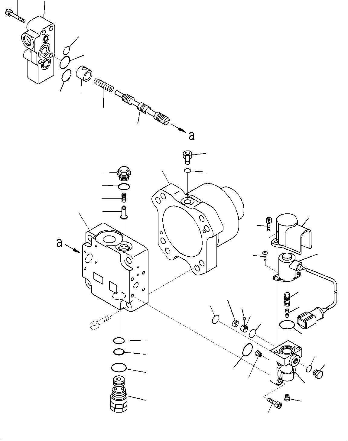 Wheel Loaders Komatsu / WA470-6R S/N 10001-UP (EGR Less Spec.)(0001213C) / Radiator, Fan Motor (1/2) (#10001-)(C001004 : C0110-004003)