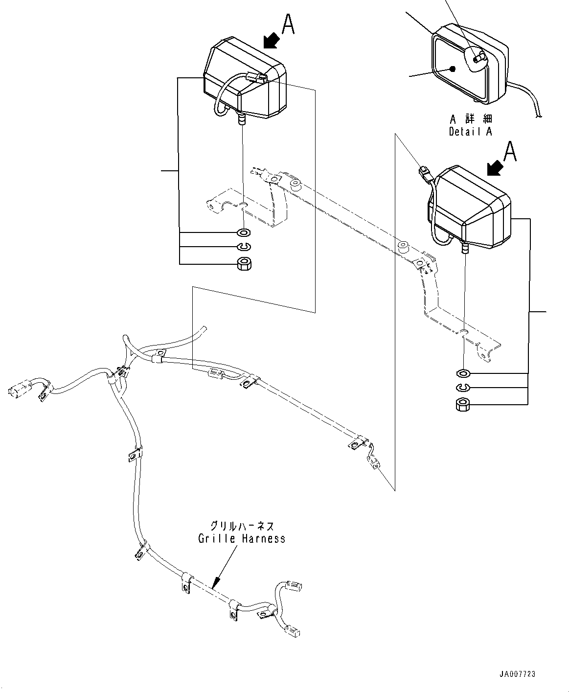 Wheel Loaders Komatsu / WA470-6R S/N 10001-UP (EGR Less Spec.)(0001213C) / Radiator, Fan Motor Piping (#10001-)(C001012 : C0110-004010)