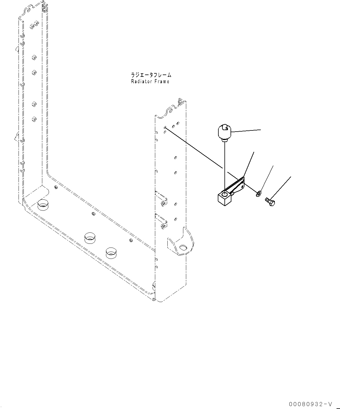 Wheel Loaders Komatsu / WA470-6R S/N 10001-UP (EGR Less Spec.)(0001213C) / Radiator, Mounting (3/3) (#10001-)(C001018 : C0110-004015)