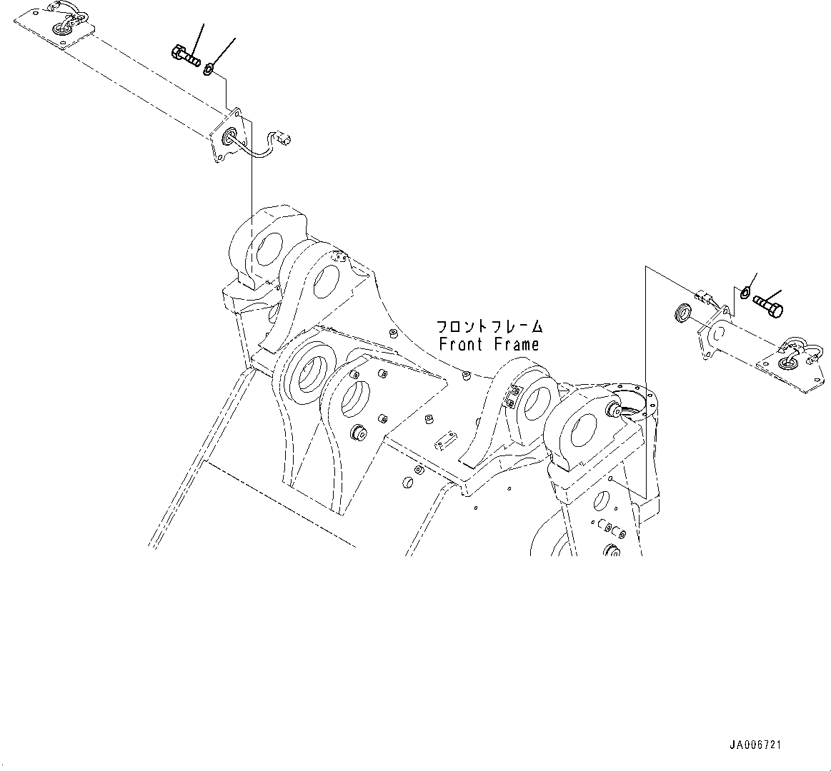 Wheel Loaders Komatsu / WA470-6R S/N 10001-UP (EGR Less Spec.)(0001213C) / Front Lamp, Bolt (#10001-)(E010003 : E0300-006003)