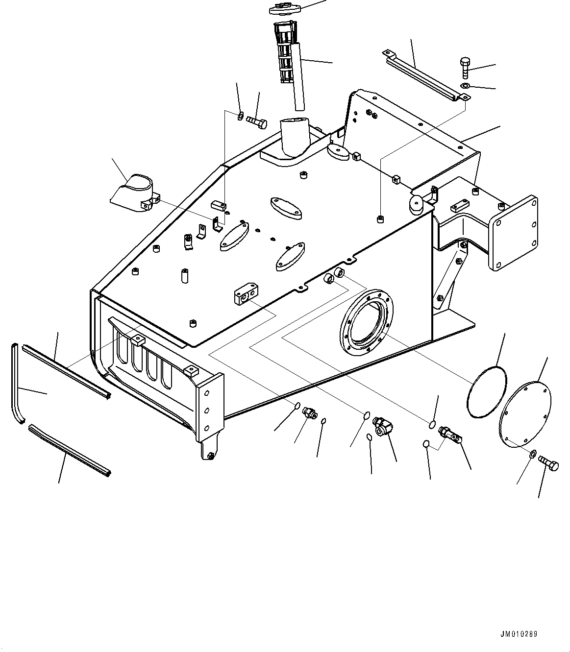 Dump Trucks Komatsu / HM300-5 S/N 10555-UP (For KAL)(0001224C) / Fuel Tank Group, Fuel Tank (#10001-)(D002001 : D0150-003001)