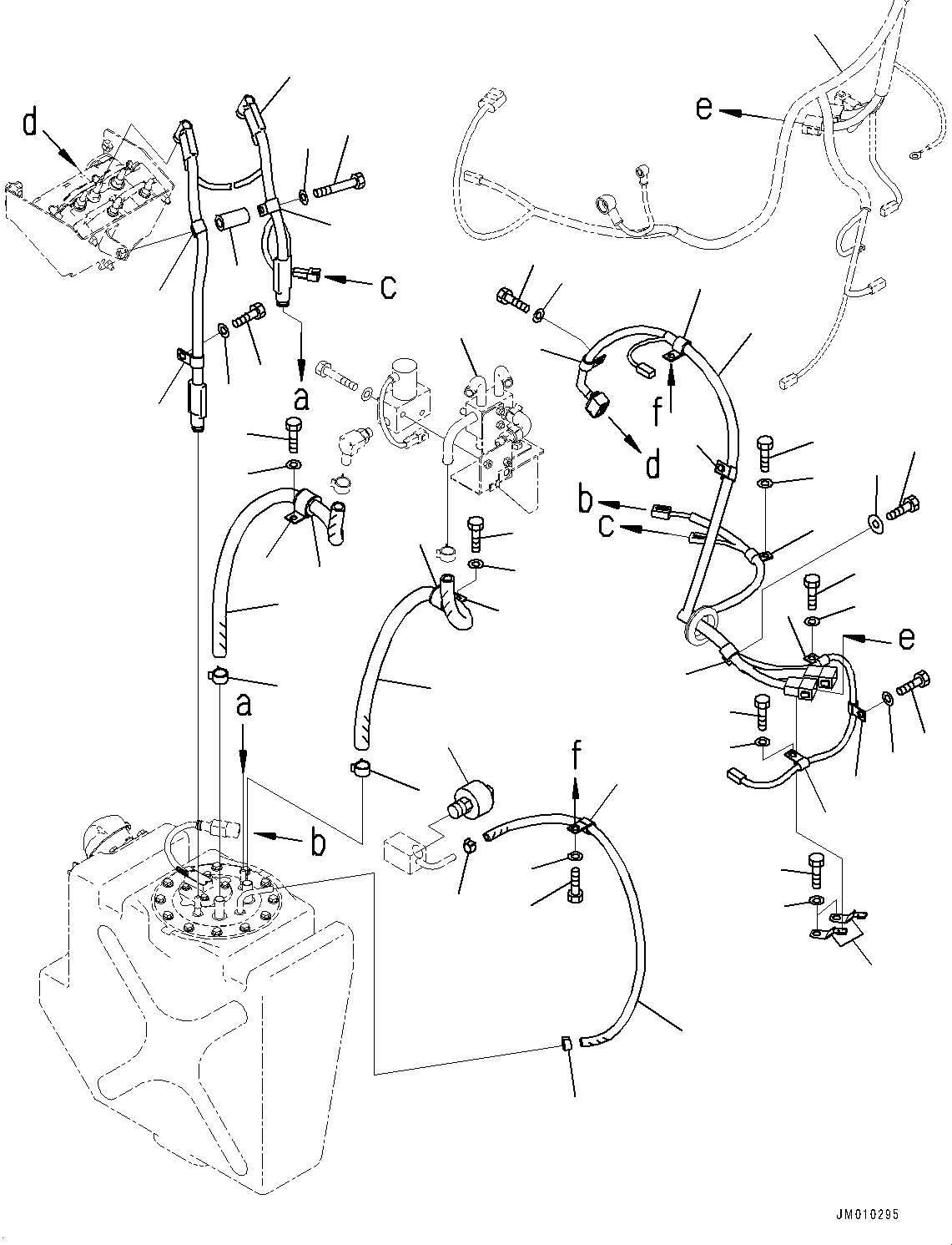 Dump Trucks Komatsu / HM300-5 S/N 10555-UP (For KAL)(0001224C) / Fuel Tank Group, DEF Related Parts (#10001-)(D002005 : D0150-003005)