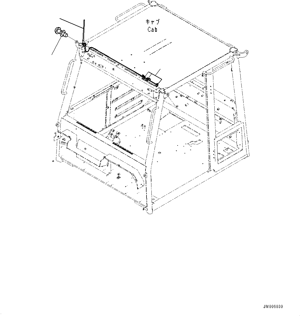 Dump Trucks Komatsu / HM300-5 S/N 10555-UP (For KAL)(0001224C) / Cab, Radio Antenna (#10001-)(K001007 : K0200-018007)