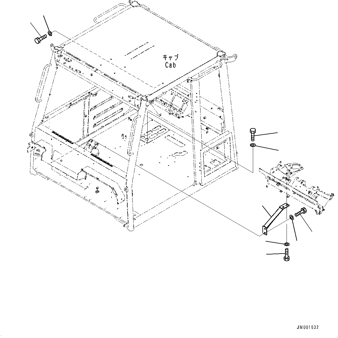 Dump Trucks Komatsu / HM300-5 S/N 10555-UP (For KAL)(0001224C) / Cab, Dashboard Mounting (#10001-)(K001015 : K0200-018015)