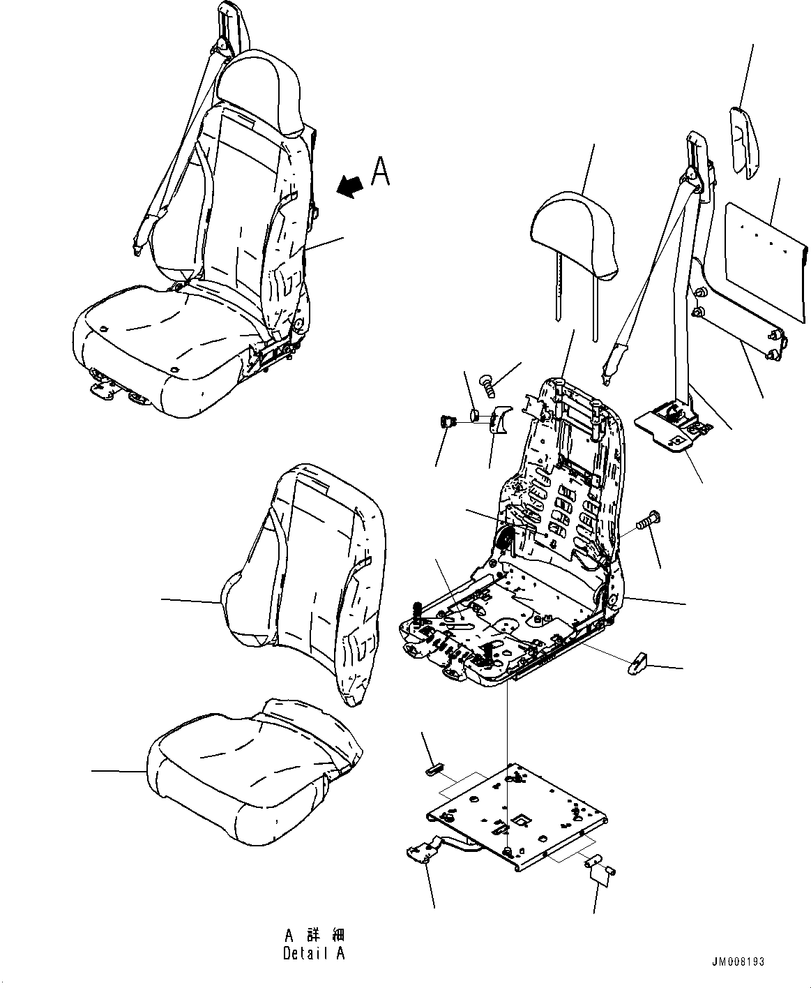 Dump Trucks Komatsu / HM300-5 S/N 10555-UP (For KAL)(0001224C) / Cab, Inner Parts, Operator