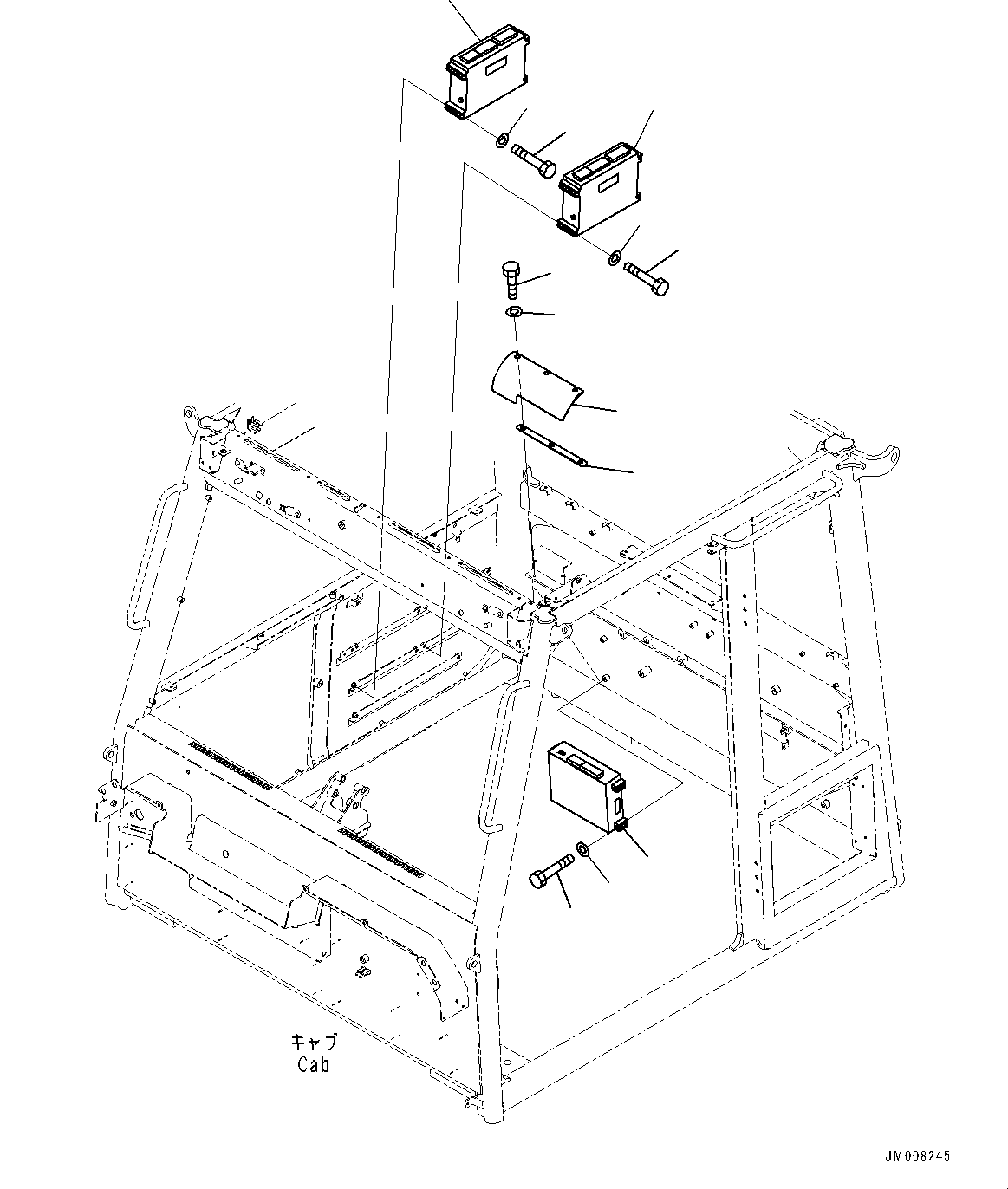 Dump Trucks Komatsu / HM300-5 S/N 10555-UP (For KAL)(0001224C) / Cab, Controller (#10001-)(K001043 : K0200-018043)