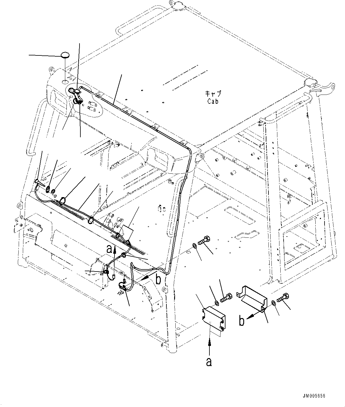 Dump Trucks Komatsu / HM300-5 S/N 10555-UP (For KAL)(0001224C) / Cab, KOMTRAX Related Parts (#10001-)(K001053 : K0200-018053)