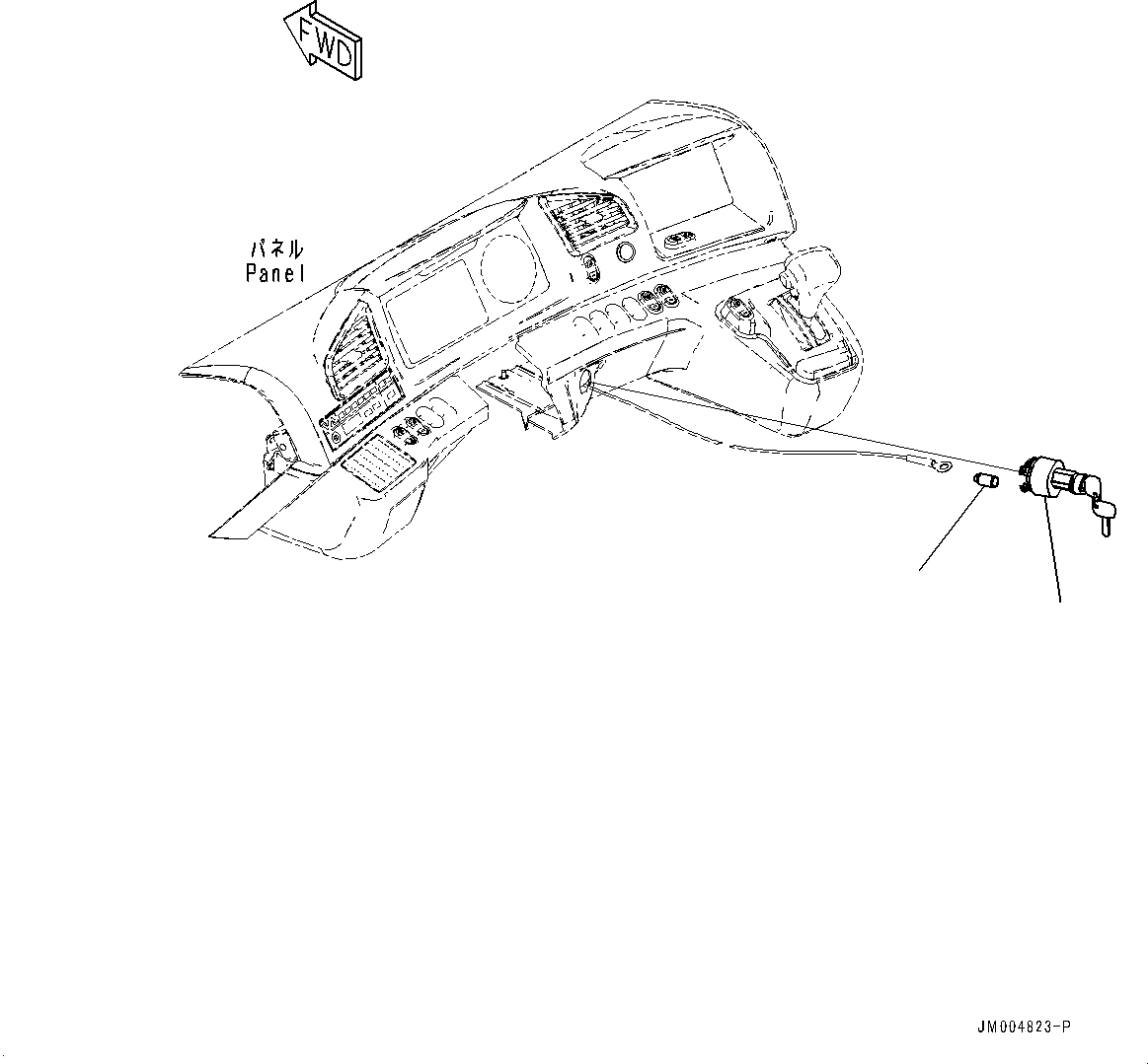 Dump Trucks Komatsu / HM300-5 S/N 10555-UP (For KAL)(0001224C) / Cab, Starting Switch (#10001-)(K001057 : K0200-018057)